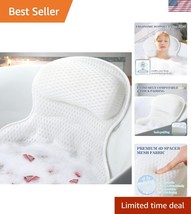 Soft 4D Mesh Bath Pillow for Ultimate Neck Support – Machine Washable Re... - $39.00