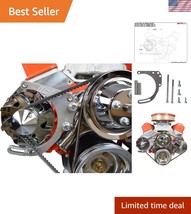 Billet Aluminum SBC Alternator Bracket for Small Block Chevy – Fits 5.0L... - $73.49