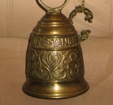 Vintage Spanish California Church Solid Brass Bell-Ringing-with Angles - £359.71 GBP