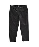 Talbots Curvy Women&#39;s 14 Black Velvet Velour Casual Pants Whimsigoth Aca... - $28.00