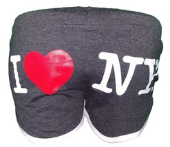 I Love NY Summer Shorts Ladies Charcoal - £12.78 GBP