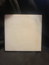 Vintage Vermont Marble Rosewwod Danby White Cloud Trivet 6x6 - £16.22 GBP