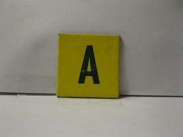 1958 Scrabble for Juniors Board Game Piece: Letter Tab - A - $0.75