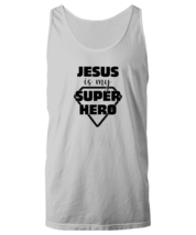 Religious TankTop Jesus Is My Super Hero Ash-U-TT  - £16.04 GBP