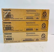 3 Genuine Toshiba E STUDIO 205L,205SE,255 Black Toner T-4530-K - $98.00