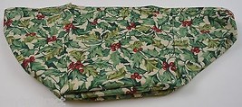 Longaberger Card Keeper Basket Liner American Holly Fabric Home Decor Accent - £10.06 GBP