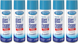 6 Pack Sprayway Glass Cleaner 23 Oz Cans Fast Shipping Cl EAN Shine, Fresh Scent - £21.98 GBP