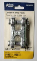 Blue Hawk 3/8 in. Zinc Plated Double Clevis Hook - Heavy Duty 5400 lb. Max Load - £9.48 GBP