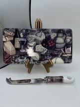 T. Limoges Wine And Cheese Platter With Knife 12” X 6” - $27.00