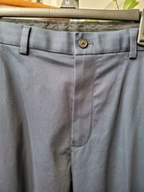 Brooks Brothers Men&#39;s Blue Cotton Advantage Clark Fit Dress Pants Size W34/L30 - £43.26 GBP