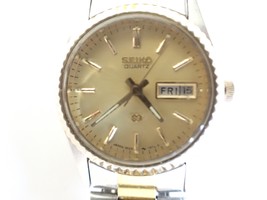 SEIKO 3E23-0A60 Quartz Day/Date Two-Tone Women&#39;s Wristwatch - $9.85