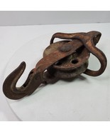 Antique Primitive Farmhouse Cast Iron Hay Trolly Drop Pulley Farm Tool - $2,218.15 MXN