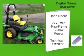 John Deere 777 797 Max-Frame Z-Trak Mower Technical Manual TM2077 - £14.80 GBP+