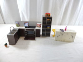 LORI by BATTAT Modern Plastic Doll House Kitchen Furniture Replacement Parts - £17.06 GBP