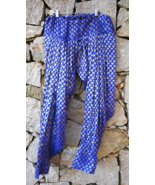 Indian Salwar Pants for Women Harem Belly Dance Boho Vintage Trousers Medium - $15.51