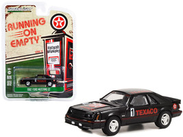 1982 Ford Mustang GT #1 Black Texaco Running on Empty Series 15 1/64 Diecast Car - £14.66 GBP