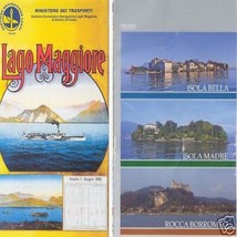 Cartina Map Italy Lake Depliant Lago Maggiore Isole - £10.20 GBP