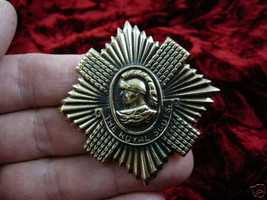 (#B-KNIGHT-4) Royal scots soldier Victorian repro BRASS pin brooch - £14.18 GBP