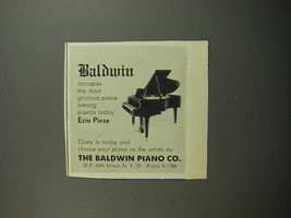 1952 Baldwin Piano Ad - Baldwin occupies the most glorious place among pianos  - £14.49 GBP
