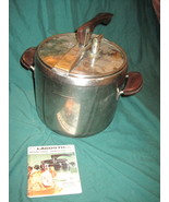 Vintage LAGOSTINA PRESSURE COOKER STAINLESS STEEL 18/10 c/w Original Manual - $184.22 CAD