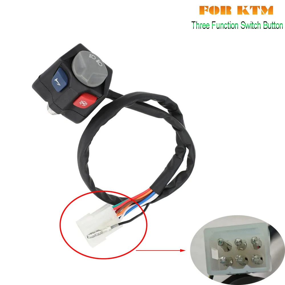 Motorcycle Universal Electric Flameout Starter Stop Horn Kill Switch Three - $24.49