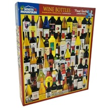 White Mountain Wine Bottles Charlie Girard 1000 Piece Jigsaw Puzzle Complete - $12.60