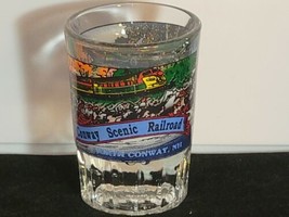 Shot Glass Conway Scenic Railroad New Hampshire Heritage Railway - £13.22 GBP