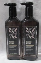 Bath &amp; Body Works Cleansing Gel Hand Soap Lot Set of 2 REDWOOD &amp; CITRUS - $23.77