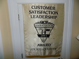 Vintage 1993 Ford QCP Ambassador Fourth Quarter Silk Award Banner - €46,54 EUR