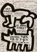 Keith Haring Bank Strasse Giclee Auf Papier Aufdruck Pop Art - £335.52 GBP
