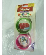 Vintage Playtex Cups &amp; Mealtime Big Kid Top Cup Converter Ring  2 Pack, NOS - £10.21 GBP