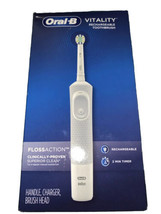 Oral-B Vitality Floss Action Rechargeable Electric Toothbrush - White - £15.73 GBP