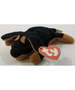 MI) TY Teenie Beanie Babies Doby The Doberman Stuffed Toy - £4.74 GBP