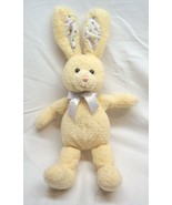 Baby GUND YELLOW &quot;BABY&#39;S FIRST BUNNY&quot; W/ CRINKLE EARS 15&quot; Plush STUFFED ... - £18.63 GBP