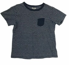 Place Kid's Short Sleeve Pocket Shirt Boys/Girls - Blue w/Blue Stripes (Small) - $8.14