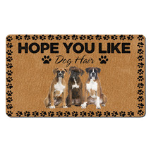 Funny Boxer Dogs Pet Lover Outdoor Doormat Hope You Like Dog Hair Mat Home Gift - £31.60 GBP