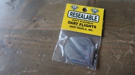 3 NEW Vintage Dart Flights CHROME - $2.96