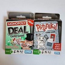 Pictureka Monopoly Deal Card Game Family Fun Night Parker Brothers Lot Of 2 - £6.14 GBP