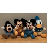 Walt Disney 1984 Mickey&#39;s Christmas Carol Plush SET 4 Hardee&#39;s - $18.80