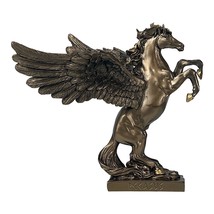 Pegasus Winged Horse Mythology Greek Statue Sculpture Cast Marble Bronze Effect - £50.67 GBP