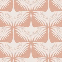 Tempaper X Genevieve Gorder Sahara Blush Feather Flock, Made In The Usa - £31.40 GBP