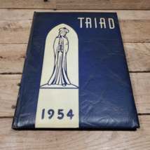 1954 Most Holy Trinity High School Year Book Brooklyn NY TRIAD - £19.74 GBP