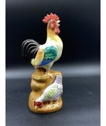 Ceramic Rooster Chicken Figurine Made In Japan Farmhouse 9.5” - £15.56 GBP
