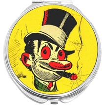 Vintage Carnival Circus Clown Compact with Mirrors - for Pocket or Purse - £9.39 GBP