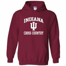 AH1118 - Indiana Hoosiers Arch Logo Cross Country Hoodie - Small - Cardinal - £36.76 GBP