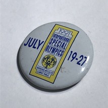1991 Minneapolis International Special Olympics Pinback Button Pin 1-1/4” - £3.89 GBP