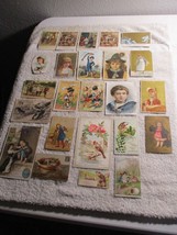 24 Antique Victorian assorted Advertising Trade Cards - £47.47 GBP