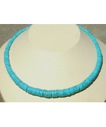 Graduated Reconstituted Sleeping Beauty Turquoise Necklace - $48.00