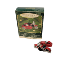 Hallmark Keepsake 1962 Duo Glide Mini Harley Davidson Motorcycle Ornamen... - £7.09 GBP