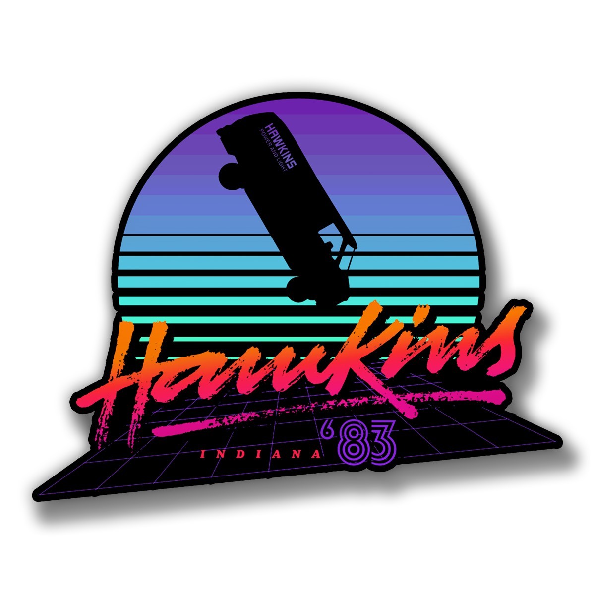 Primary image for Hawkins Indiana 83  Precision Cut Decal